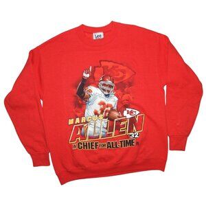 Vintage 90s Marcus Allen A Chief for All-Time Nutmeg Mills Sweatshirt Large